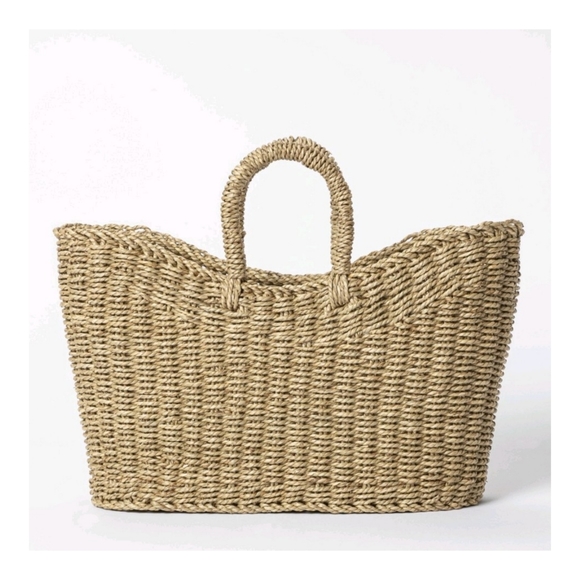 Threshold Studio McGee Other - Threshold Studio Mcgee Tapered Oval Seagrass Braided Basket NWT